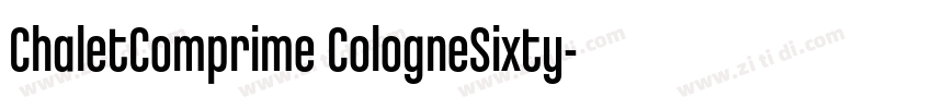 ChaletComprime CologneSixty字体转换
